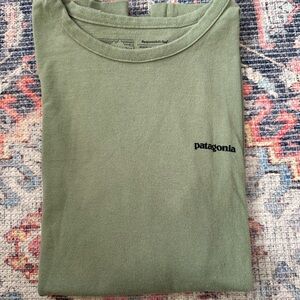 Green Patagonia long sleeve shirt